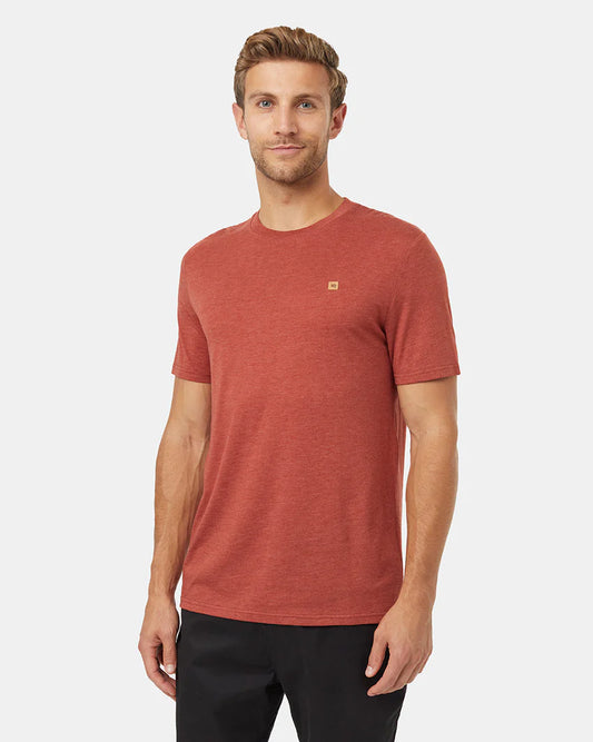 tentree Men's TreeBlend Classic T-Shirt tcm1869-3427 burnt henna heathered