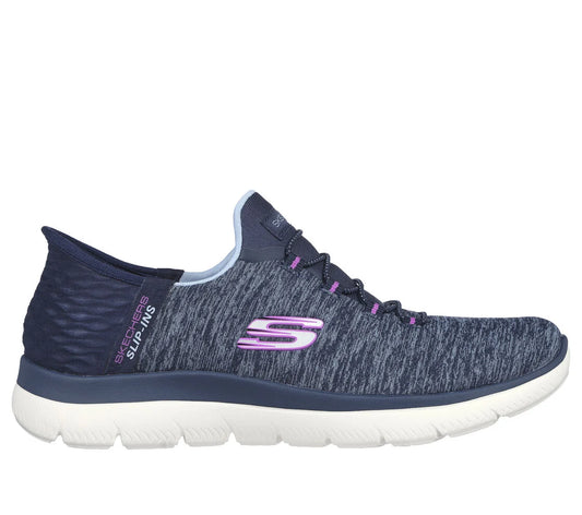 Womens Skechers Slip-ins: Summits - Dazzling Haze 149937nvpr navy available in regular width and wide width