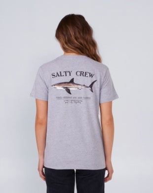 Salty Crew womens Bruce boyfriend tshirt 20035427w grey