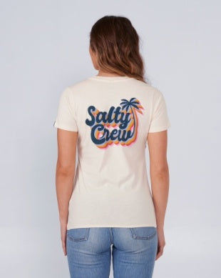 Salty Crew womens Salty Seventies classic tshirt 20035653w bone