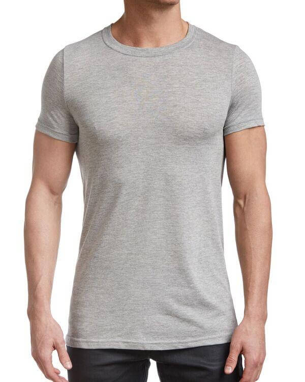 Stanfield's Men's Basic Short Sleeve Crew T-Shirt #2016 551 grey mix