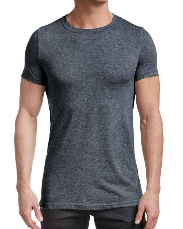 Stanfield's Men's Basic Short Sleeve Crew T-Shirt #2016 773 black haze