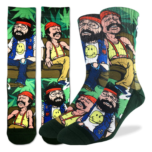 Good Luck Cheech & Chong on Couch Socks 4096