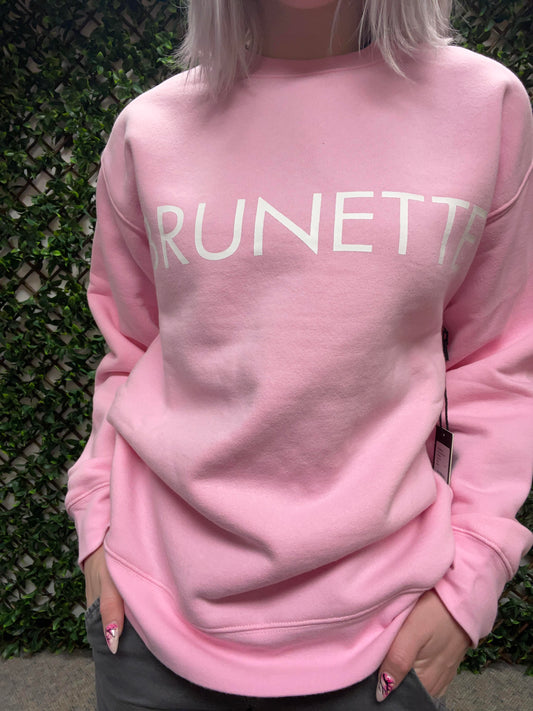 Brunette the Label The "BRUNETTE" Classic Crew Neck Sweatshirt btls002vd24