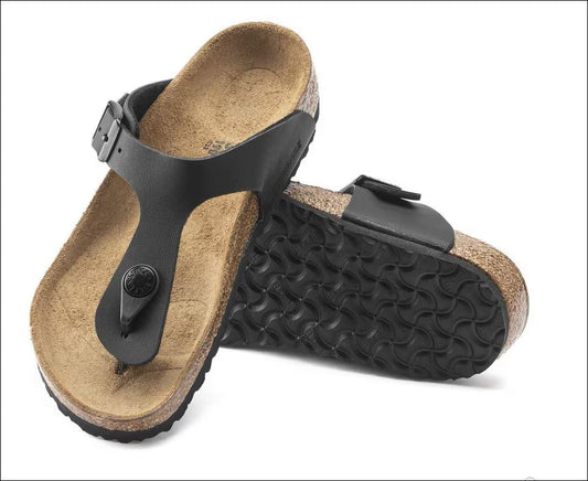 Birkenstock kids gizeh birko flor 846143 black