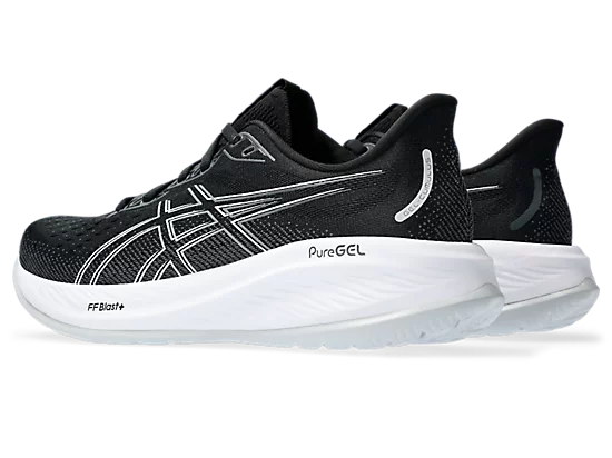 Asics gel cumulus 26 1012b599-002 black & white