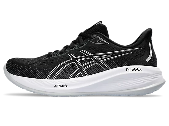 Asics gel cumulus 26 1012b599-002 black & white