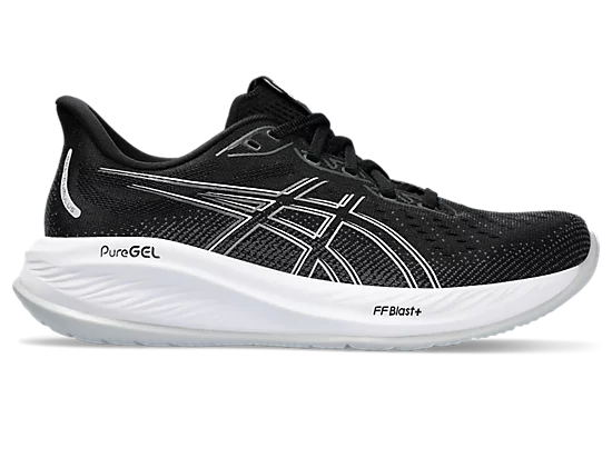 Asics gel cumulus 26 1012b599-002 black & white