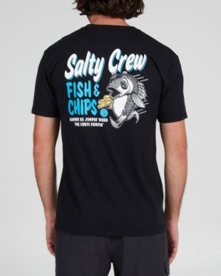 Salty Crew Fish and Chips tshirt 20035607 black