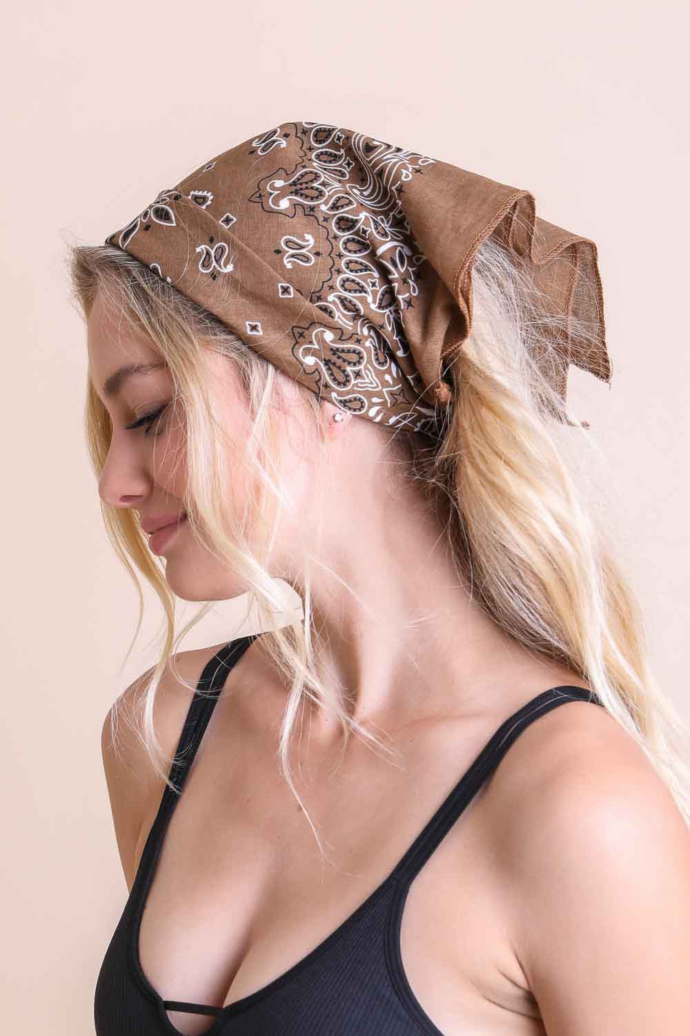 Malibu muted color bandana 4007 mocha