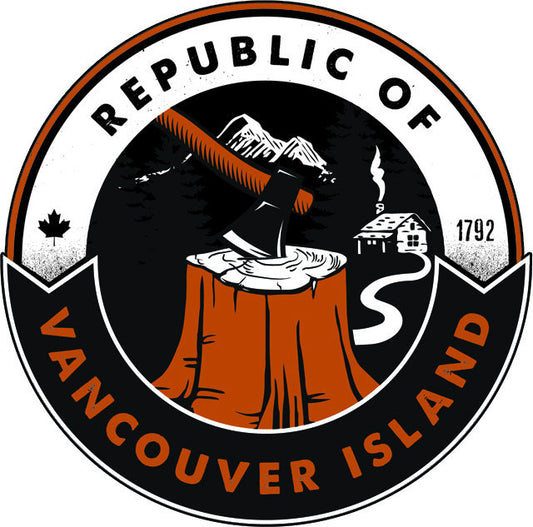 Republic of Vancouver Island Axe sticker