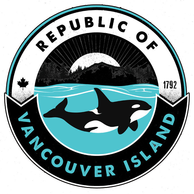 Republic of Vancouver Island Orca sticker