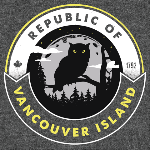 Republic of Vancouver Island Owl sticker