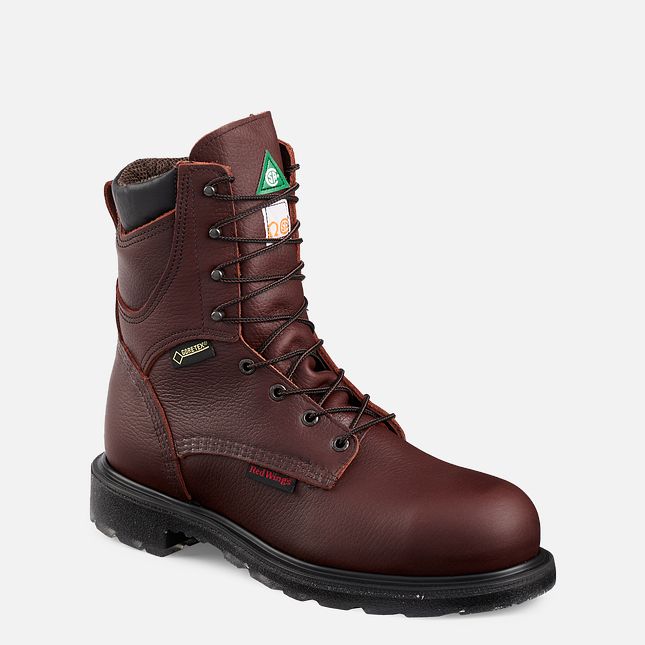 Red Wing WIDE SuperSole® 2.0 Men's 8-inch Waterproof CSA Safety Toe Boot 2414e3 wide brown