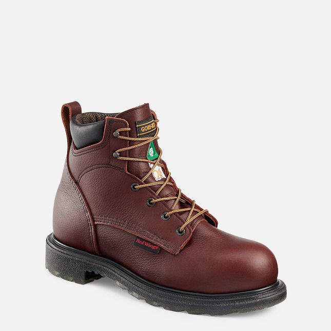 Red Wing WIDE  SuperSole® 2.0 Men's 6-inch Waterproof CSA Safety Toe Boot  3504e3 wide brown