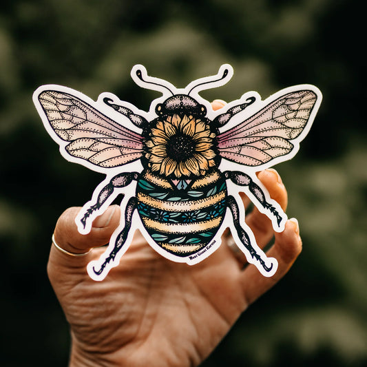 West Coast Karma Bee Colorful Sticker