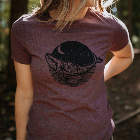 West Coast Karma night whale tshirt