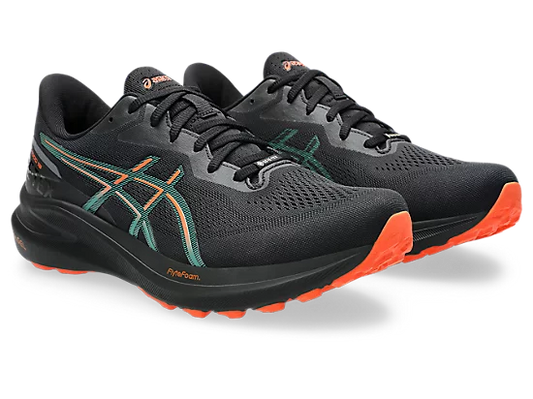 Asics mens gt-1000 13 goretex 1011b857-002 black & nova orange