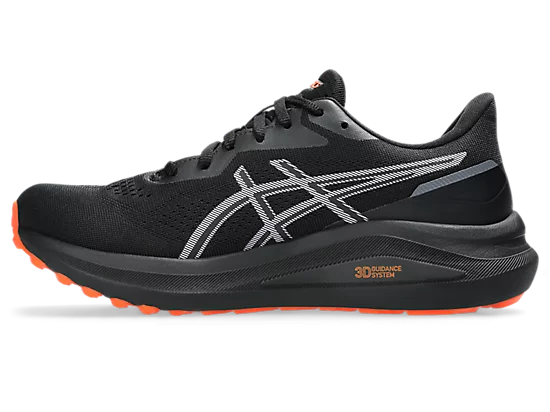 Asics womens gt-1000 13 goretex 1012b661-002 black & nova orange