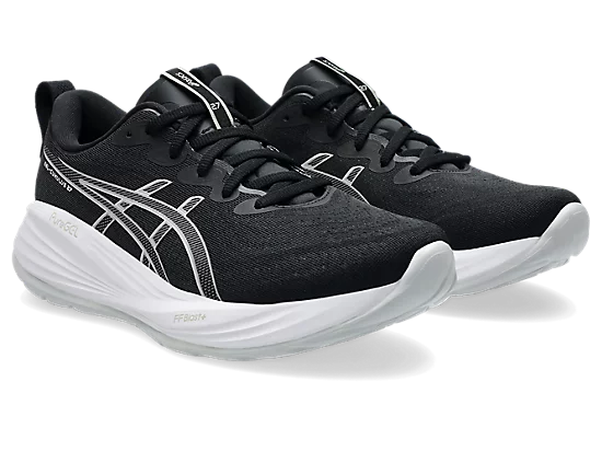 Asics mens gel cumulus 27 4E extra wide 1011b980-002 black & white