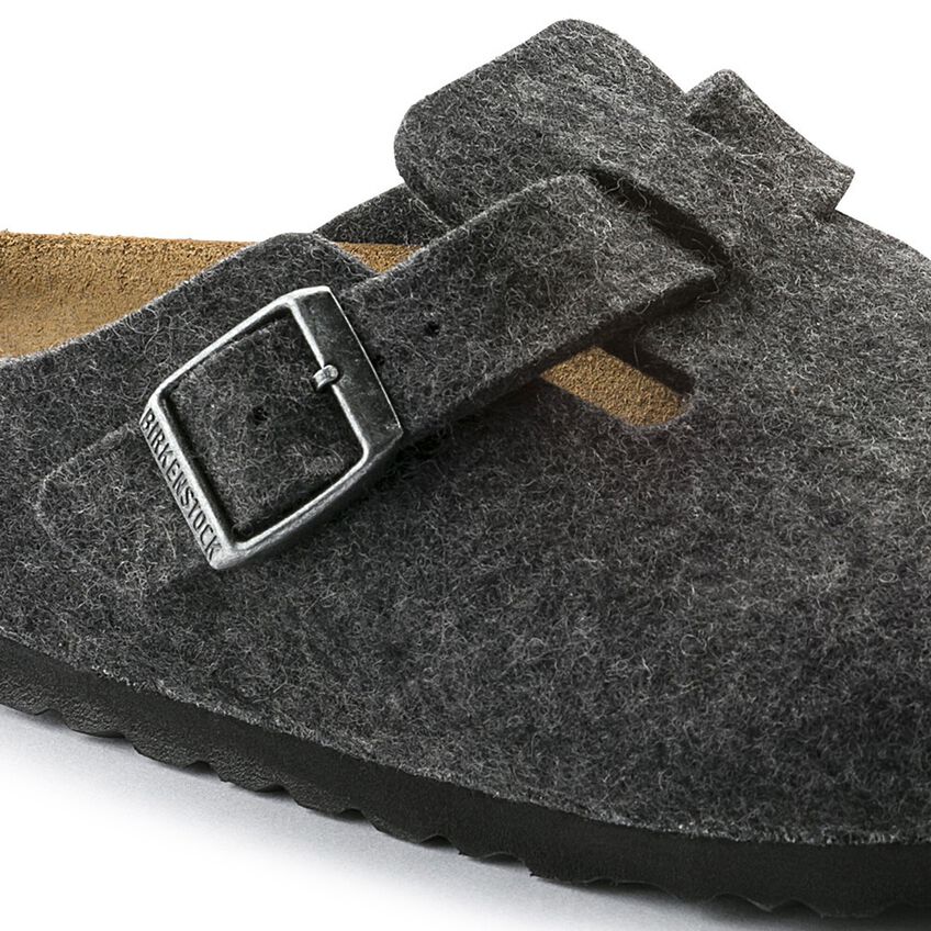 Birkenstock boston wool felt 160371 anthracite