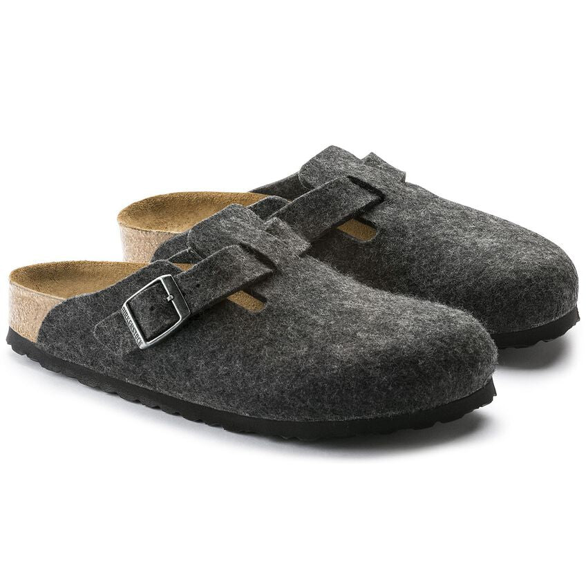 Birkenstock boston wool felt 160371 anthracite