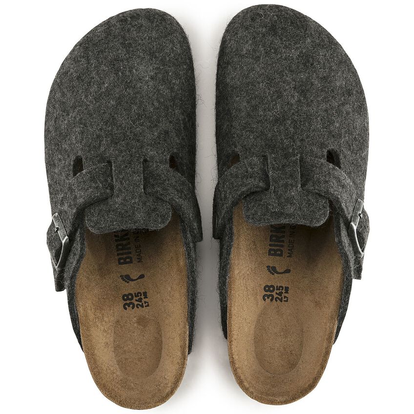 Birkenstock boston wool felt 160371 anthracite