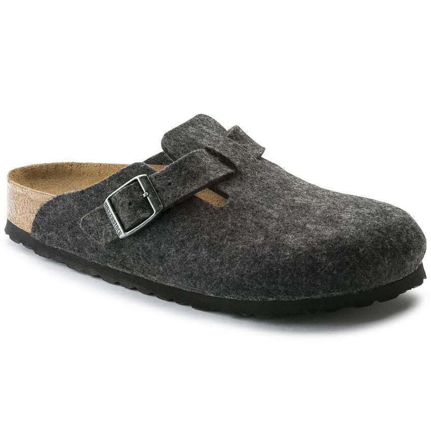 Birkenstock boston wool felt 160371 anthracite