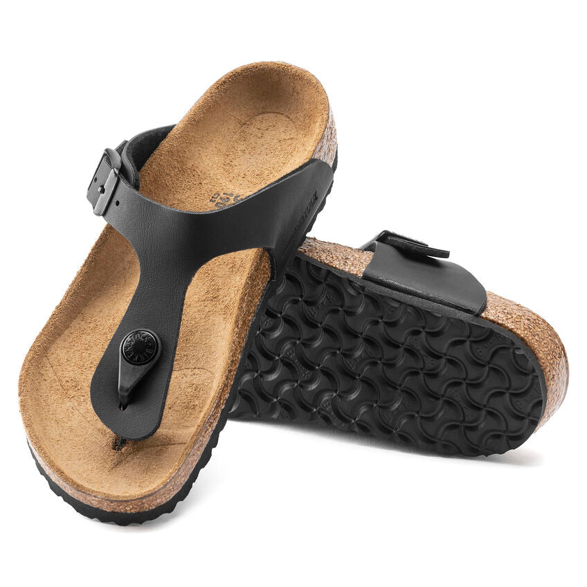 Birkenstock youth gizeh biko-flor n846143 black