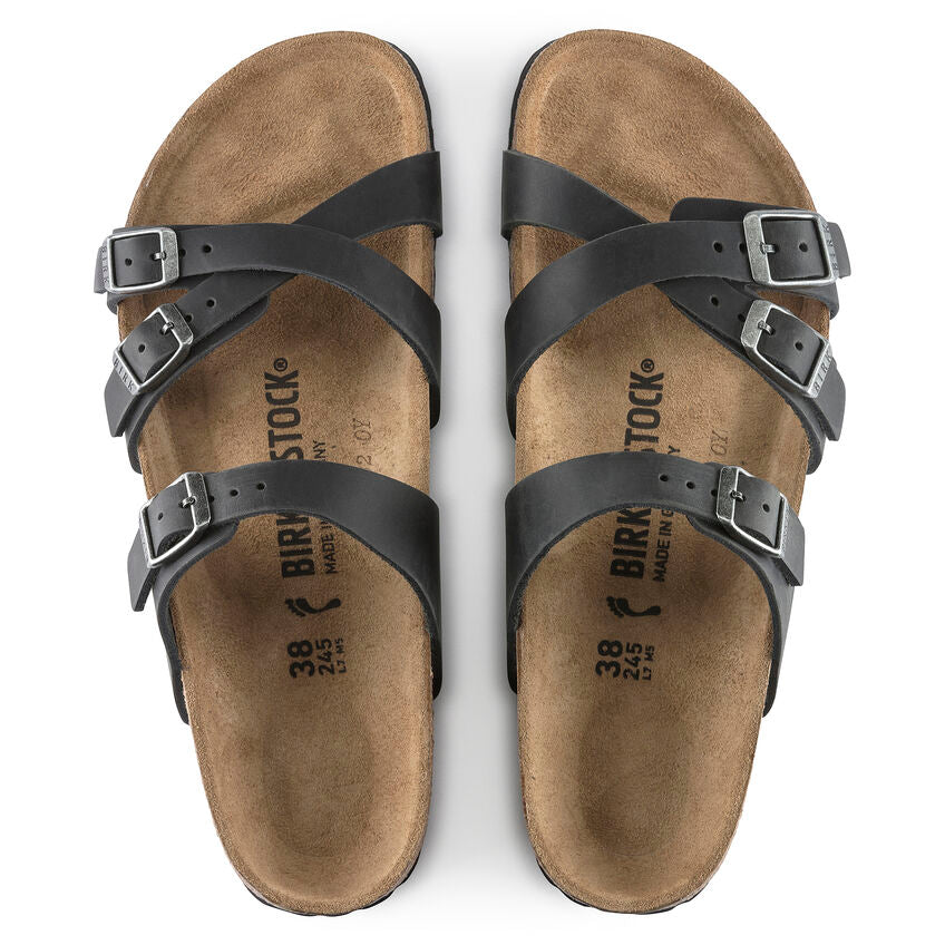 Birkenstock Franca full grain oiled leather r1021112 black