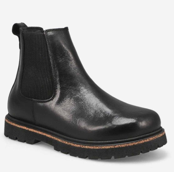 Birkenstock highwood slip on leather boot 1025791-1025764 black