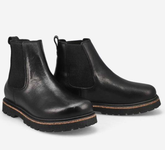 Birkenstock highwood slip on leather boot 1025791-1025764 black
