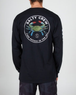 Salty Crew Blue Crabber longsleeve tshirt 20135422 black
