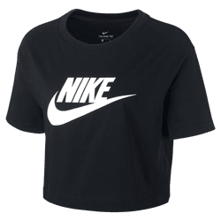 Nike Womens essential crop tshirt bv6175-010 black