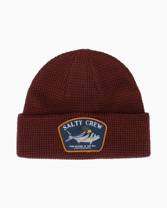 Salty Crew Coastal Burgundy Beanie 35035456 burgandy