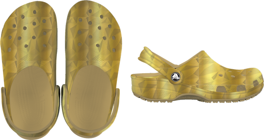 Crocs classic geometric clog gold 210002-710
