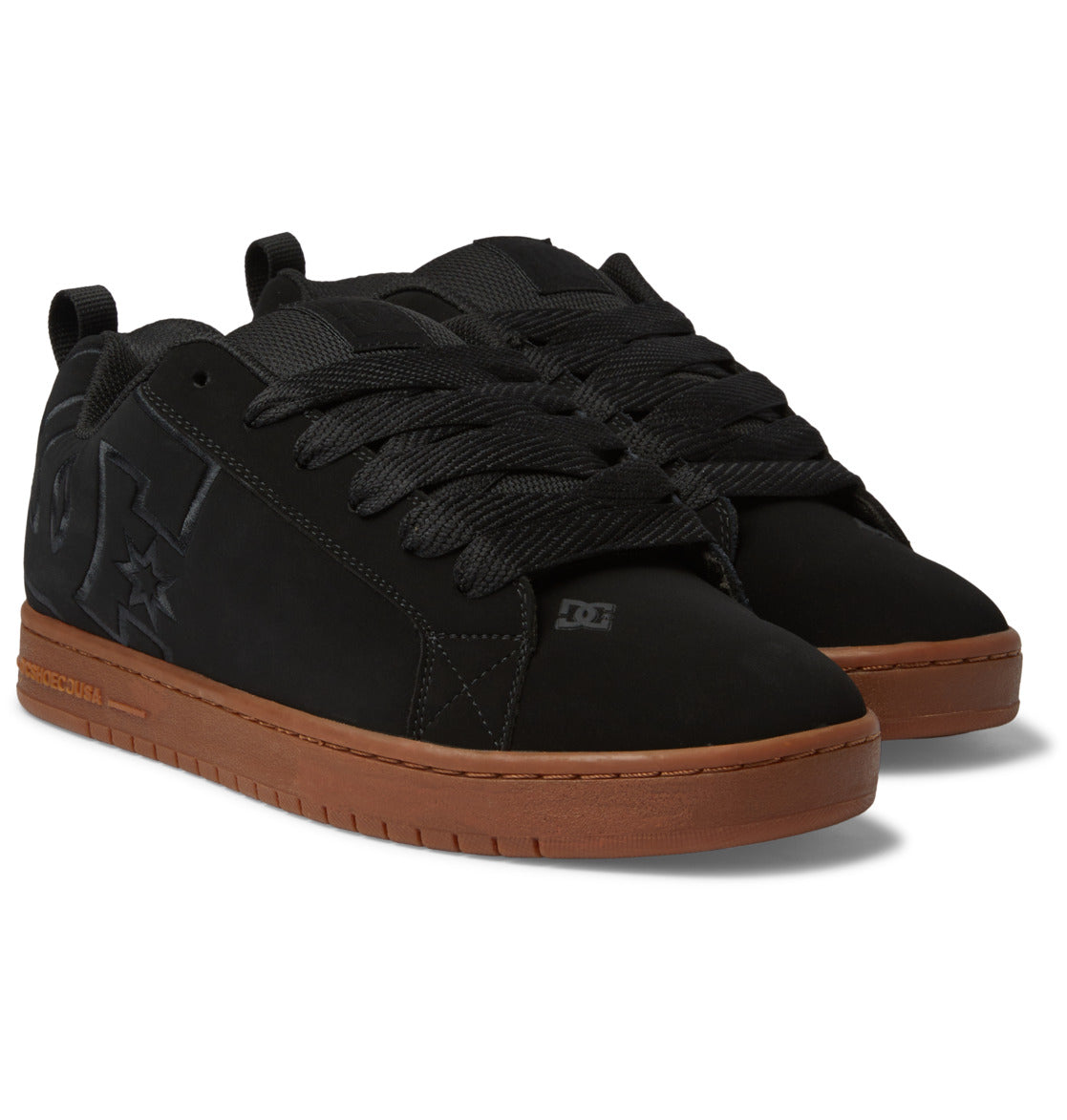 DC Court Graffik 300529bgm all black & gum sole