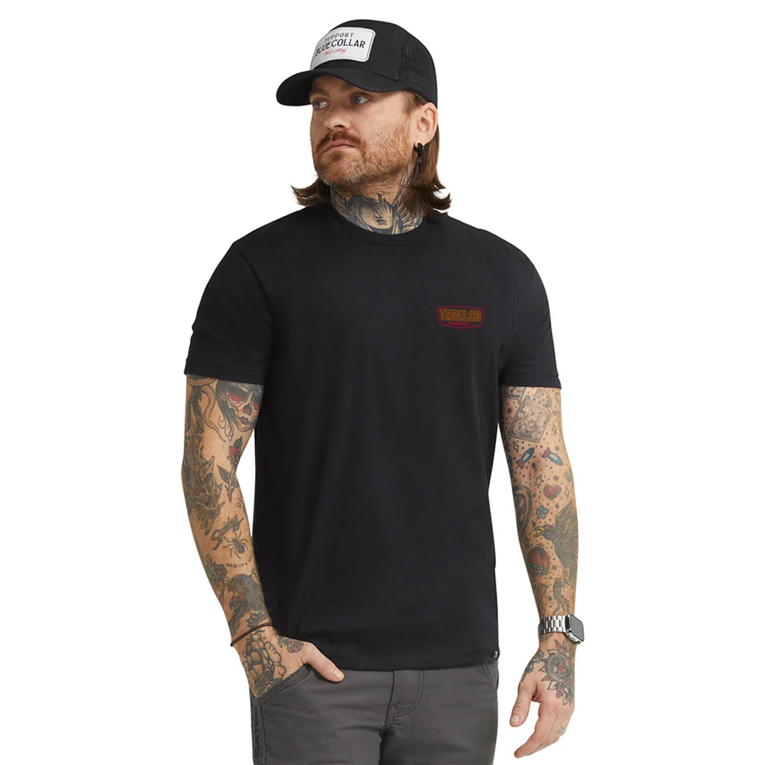 Dirty Hands Clean Money whus neon tshirt tc1950 black