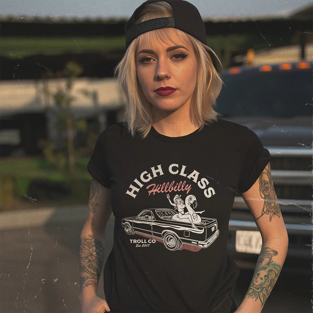 Dirty Hands Clean Money high class camino tshirt tc2018 black