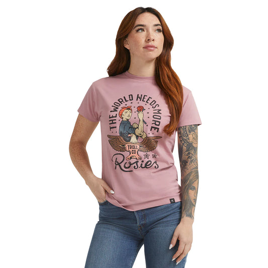 Dirty Hands Clean Money rosies tshirt tc2193 mauve