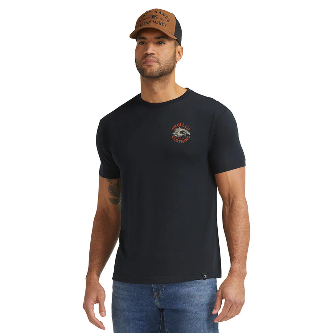 Dirty Hands Clean Money eagle eye tshirt tc2360 black