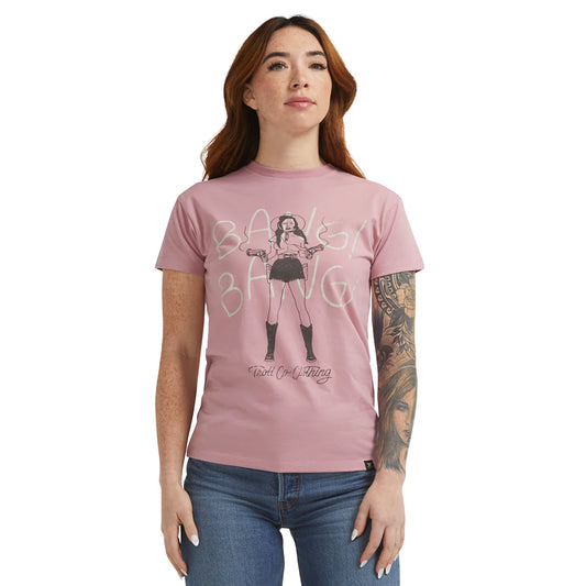 Dirty Hands Clean Money bang bang tshirt tc2372 rose
