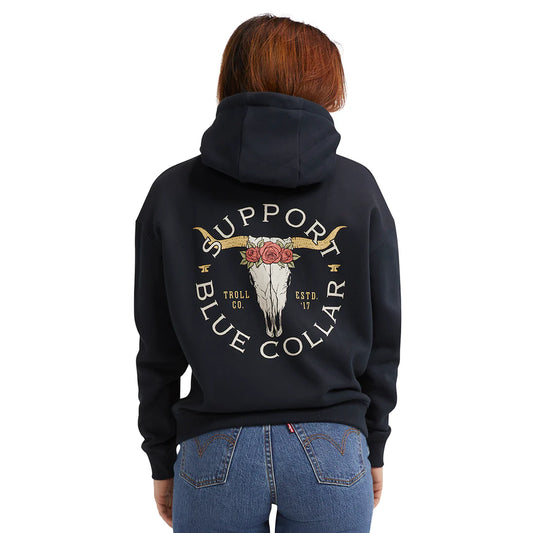 Dirty Hands Clean Money longhorn hoody  tc2380 black