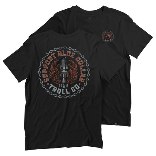 Dirty Hands Clean Money sbc chain support 2.0 tshirt tc2801 black