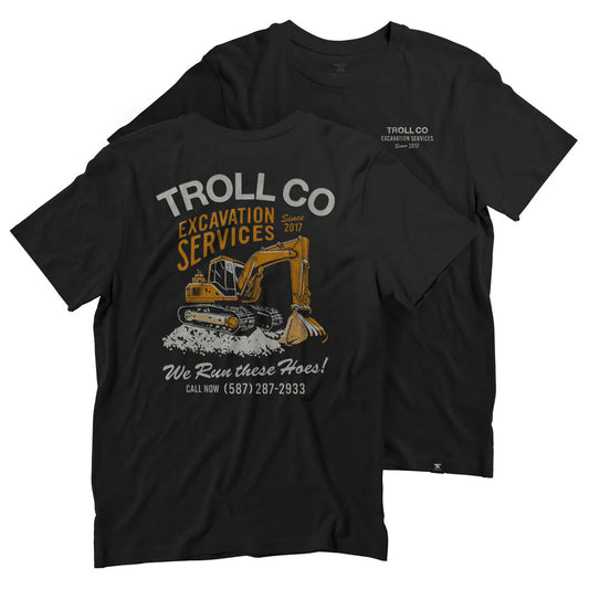 Dirty Hands Clean Money excavation svcs 2.0 tshirt tc2804 black