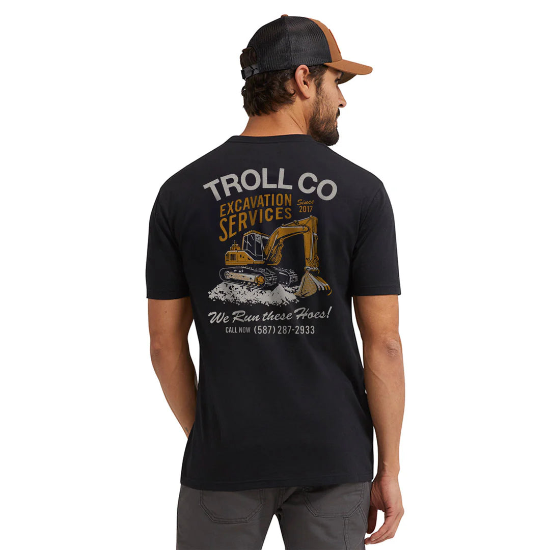 Dirty Hands Clean Money excavation svcs 2.0 tshirt tc2804 black