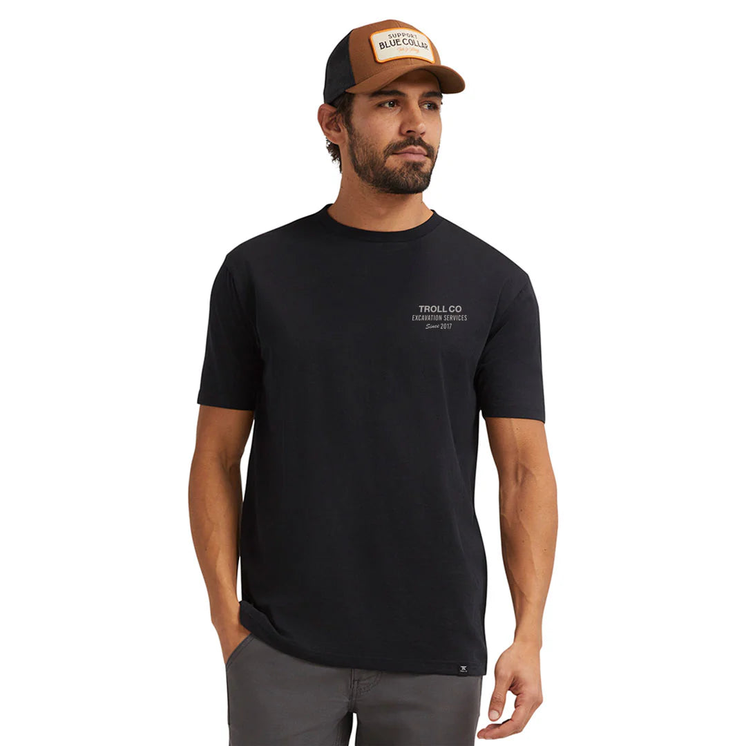 Dirty Hands Clean Money excavation svcs 2.0 tshirt tc2804 black