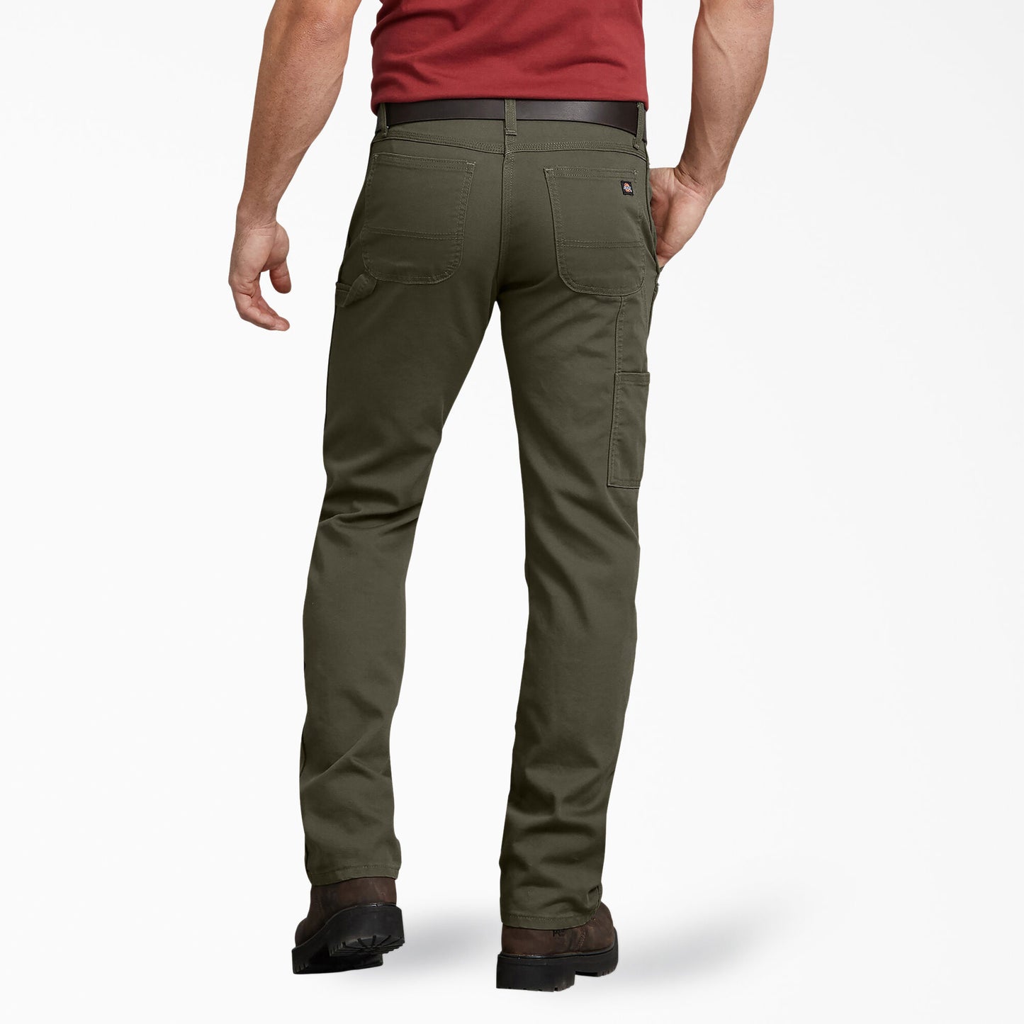 Dickies FLEX Regular Fit Duck Carpenter Pants dp802 sms stonewashed moss green