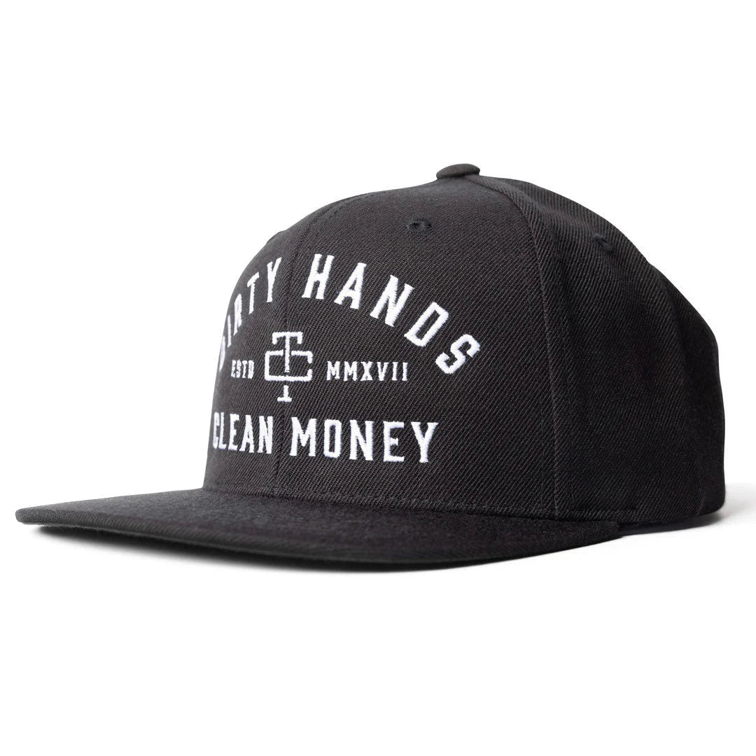 Dirty Hands Clean Money beaut snapback hat tc1069 black