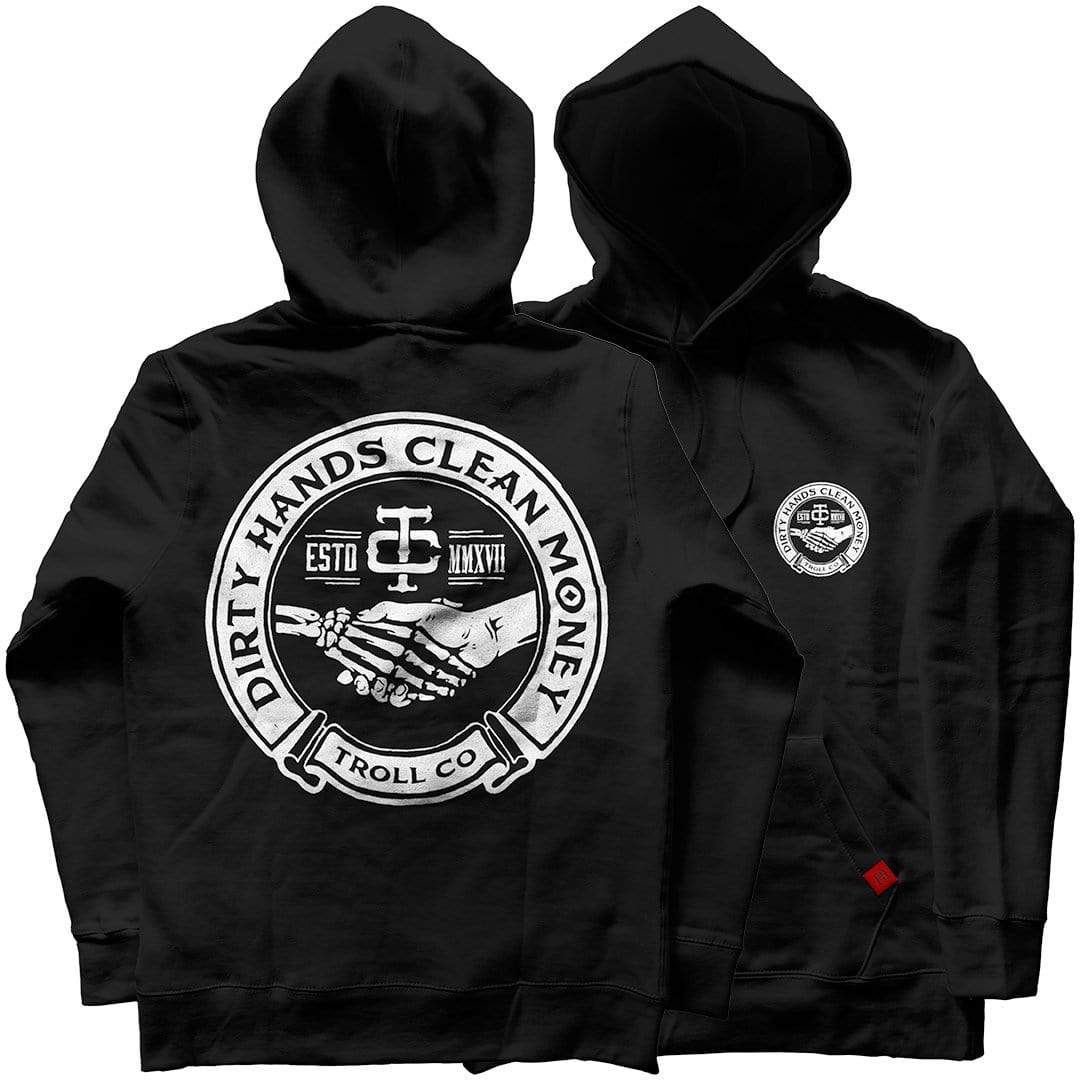 Dirty Hands Clean Money Haggler hoody tc0534 black